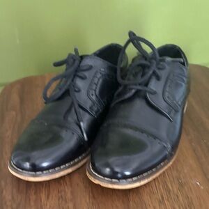 Classic Black Stacy Adam’s kid Dress Oxfords